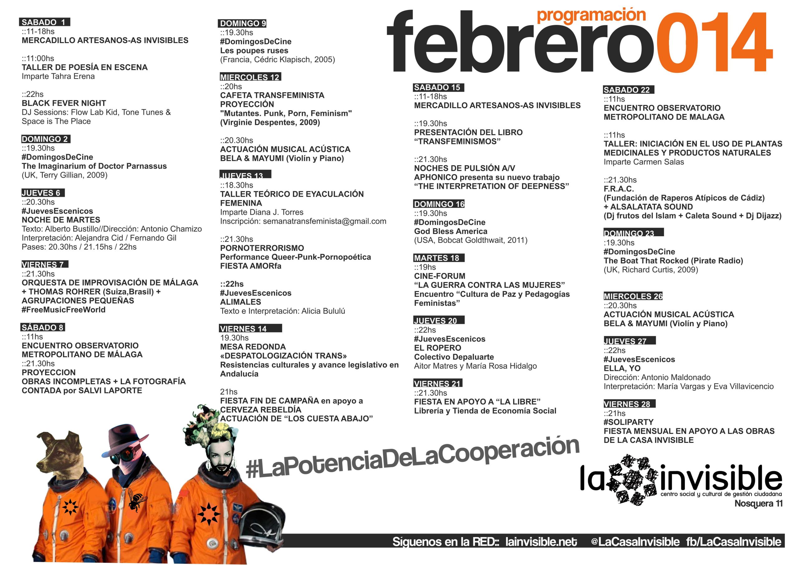 PROGRAMACIÓN :: FEBRERO 2014