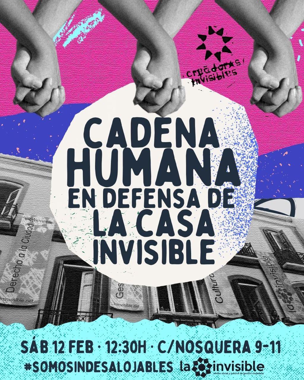 Cadena humana en defensa de la Invisible | 12 de febrero, 12.30 horas