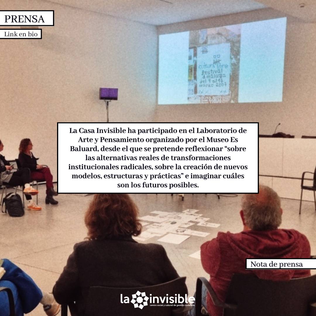 La Casa Invisible presenta su proyecto en el Museo de Arte Contemporáneo “Es Baluard”